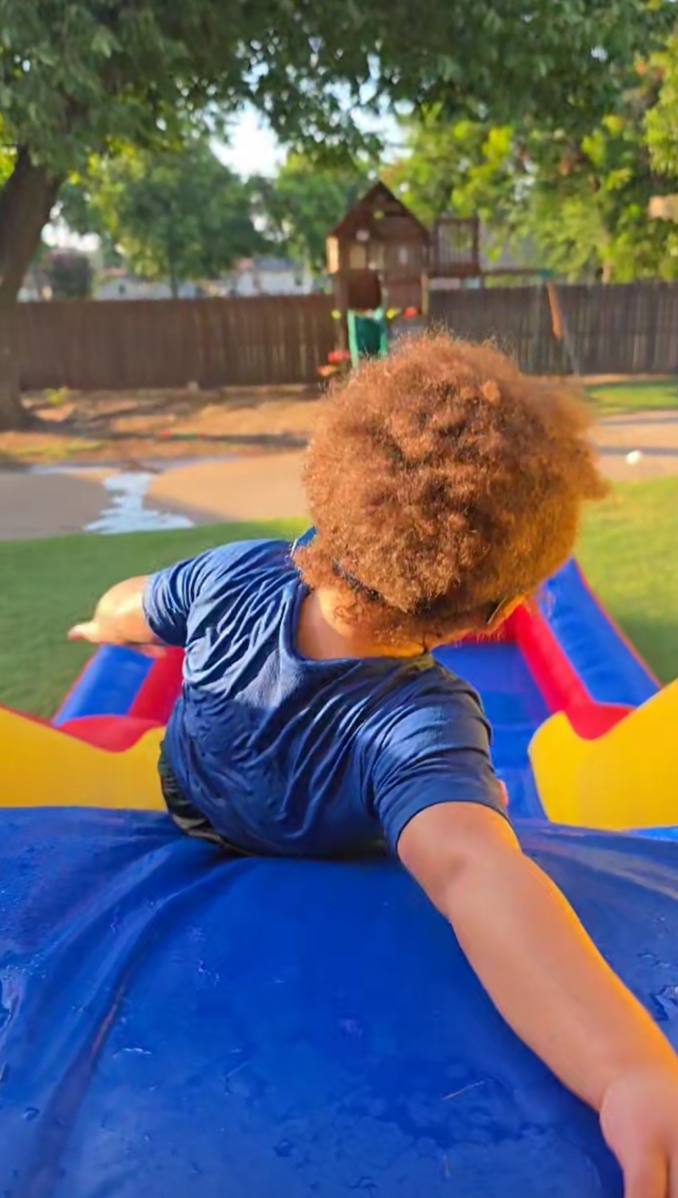 Child enjoying a party activity