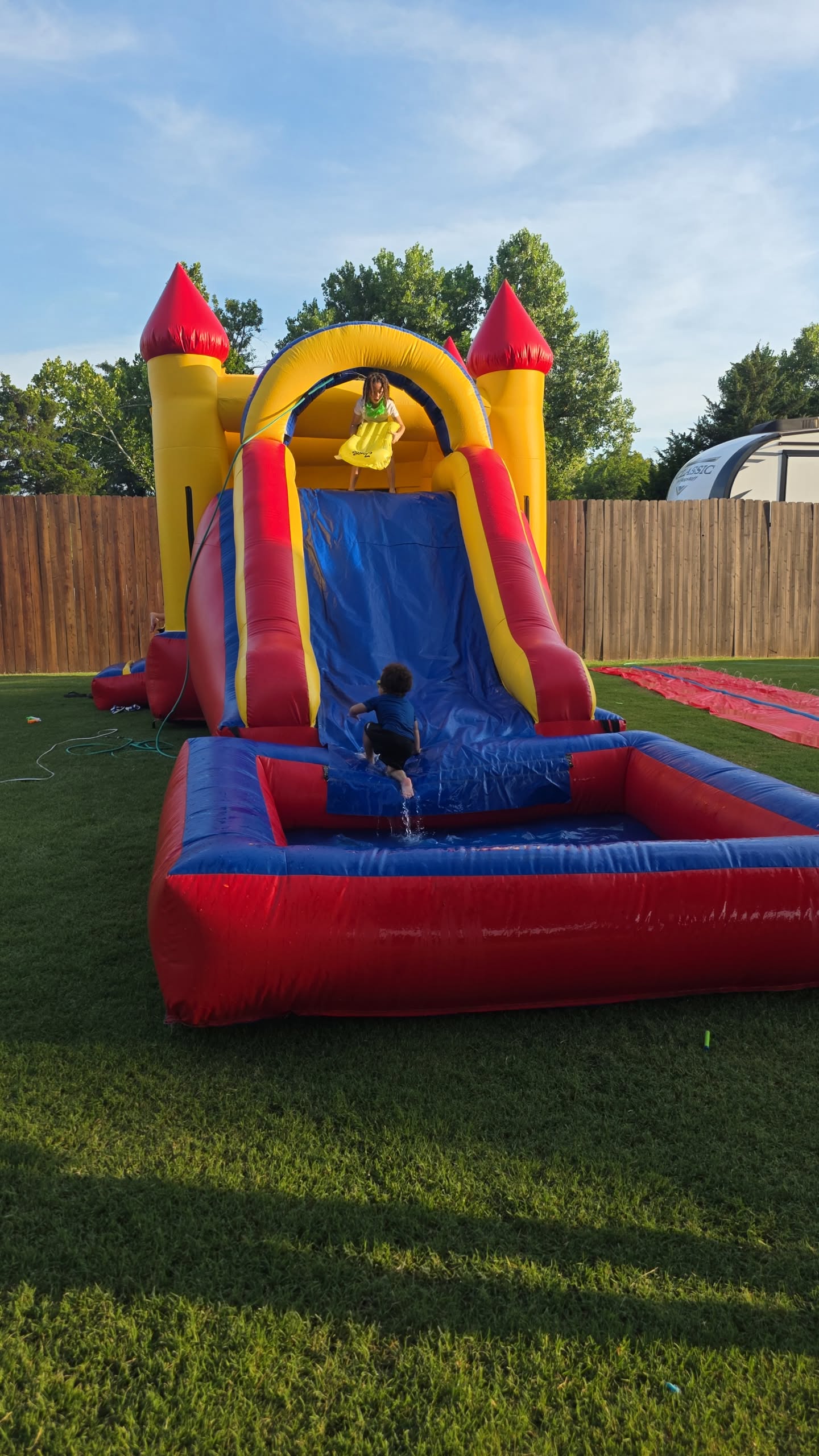 Real inflatable event setup